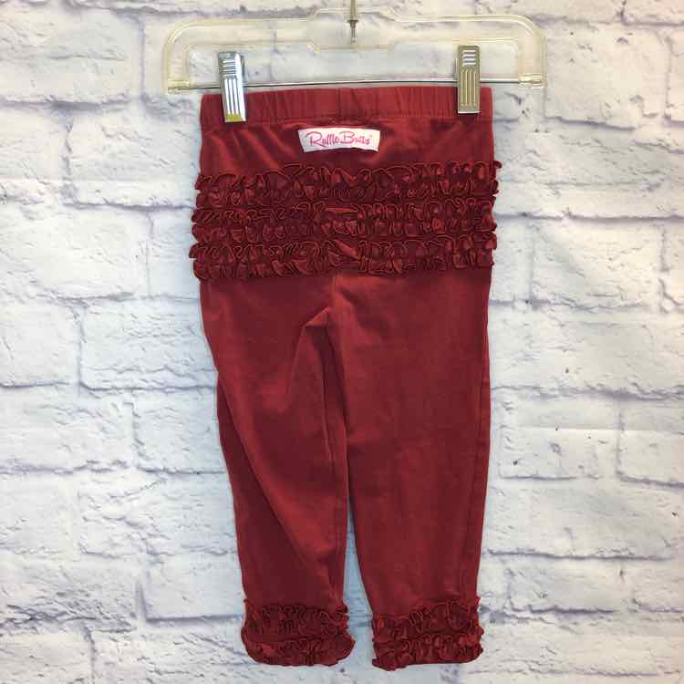 Ruffle Butts Maroon Size 2T Girls Leggings