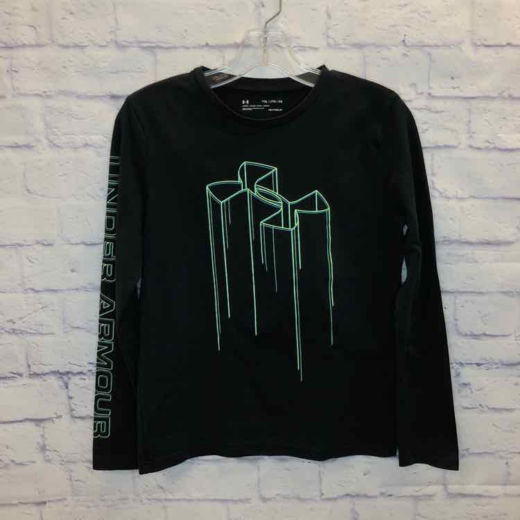 Under Armour Black Size 16 Boys Long Sleeve Shirt