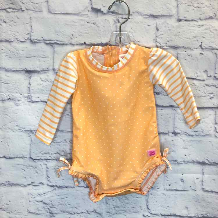 Ruffle Butts Orange Size 6-12 months Girls Swimsuit