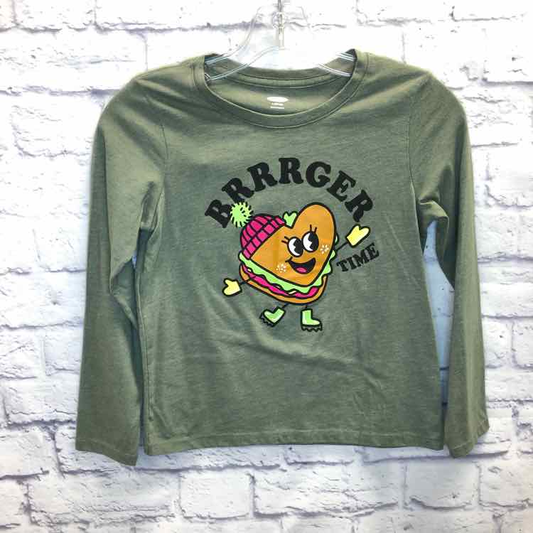 Old Navy Green Size 10 Girls Long Sleeve Shirt