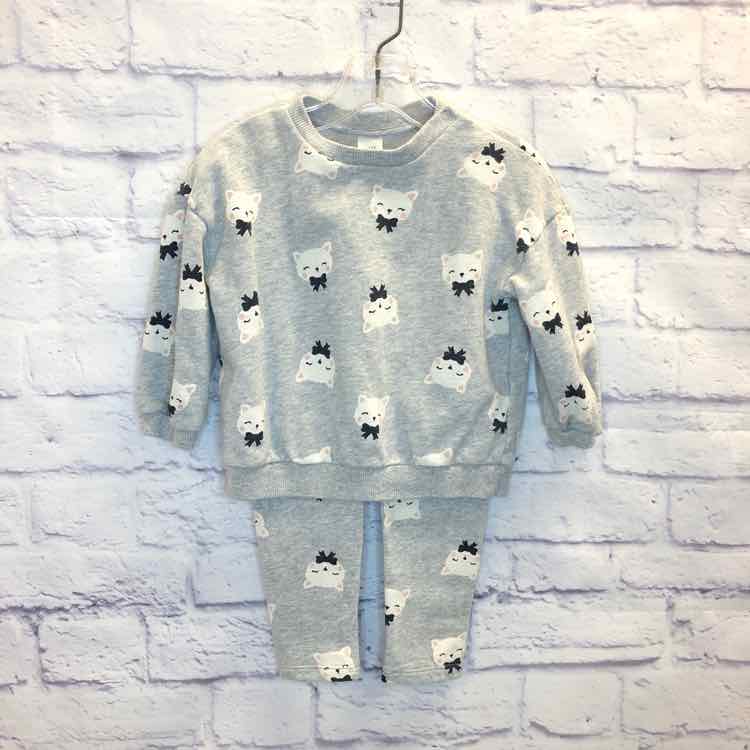 H&M Gray Size 2T Girls 2 Piece Outfit