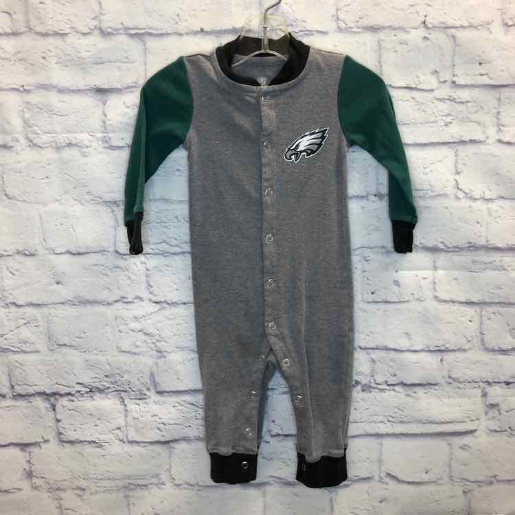 Eagles Green Size 9 Months Boys Romper