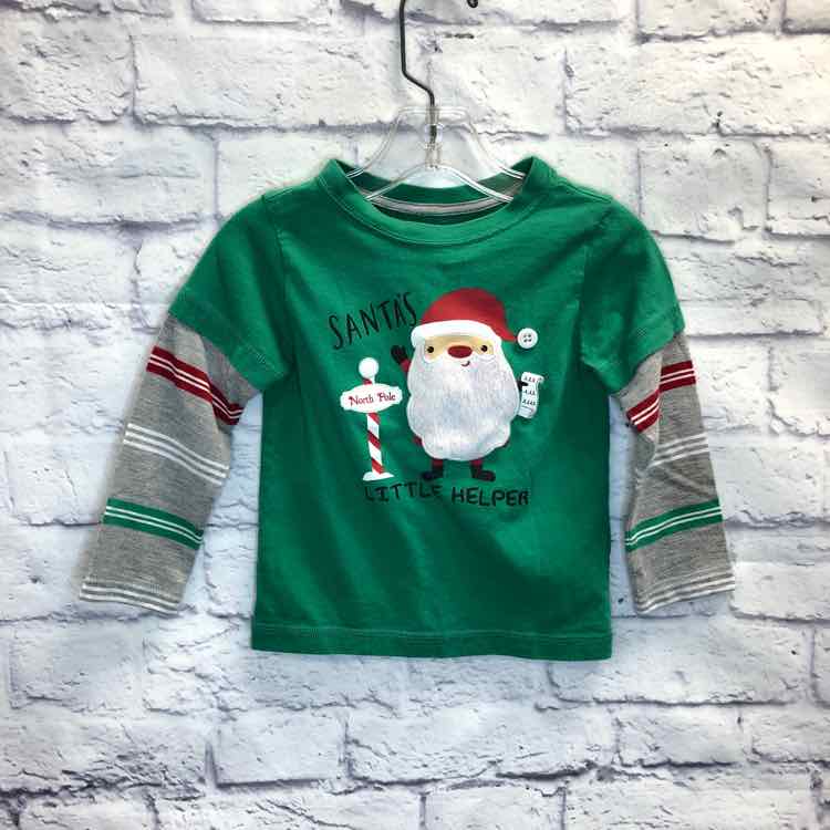 Mix & Match Green Size 24 Months Boys Long Sleeve Shirt