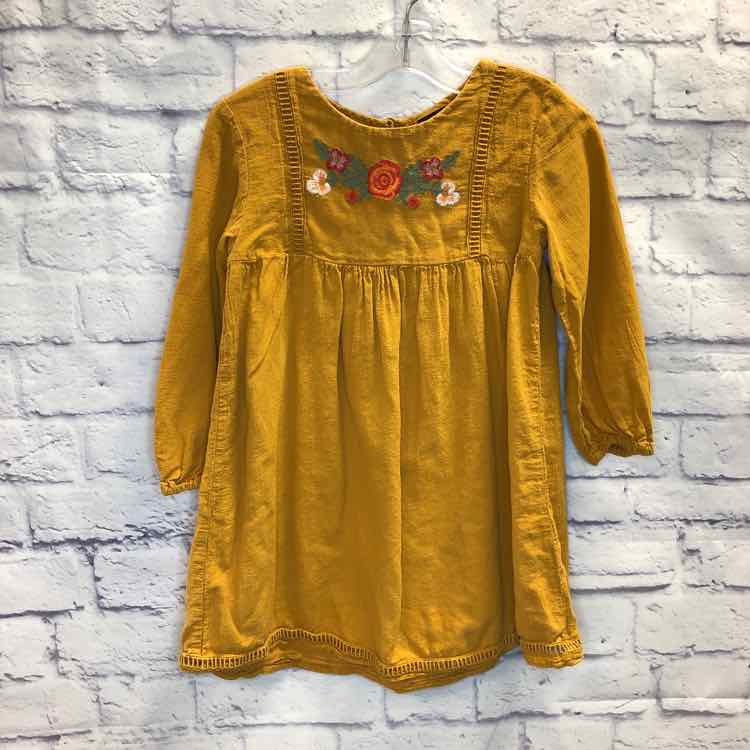 Art Class Mustard Size 5 Girls Dress