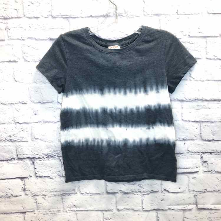 Cat & Jack Gray Size 10 Girls Short Sleeve Shirt