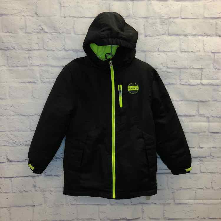 Hurley Black Size 7 Boys Coat/Jacket