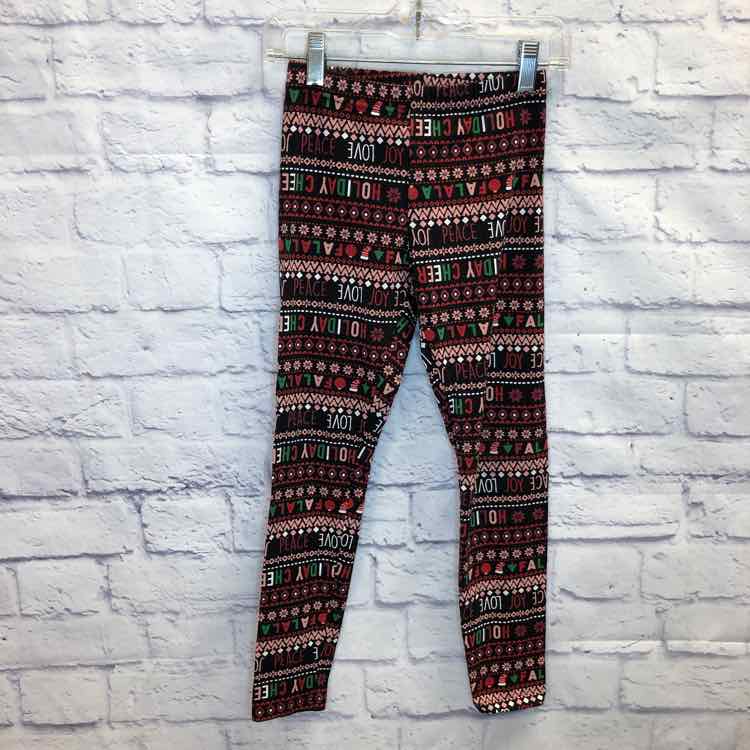 Holiday Time Red Size 7 Girls Leggings