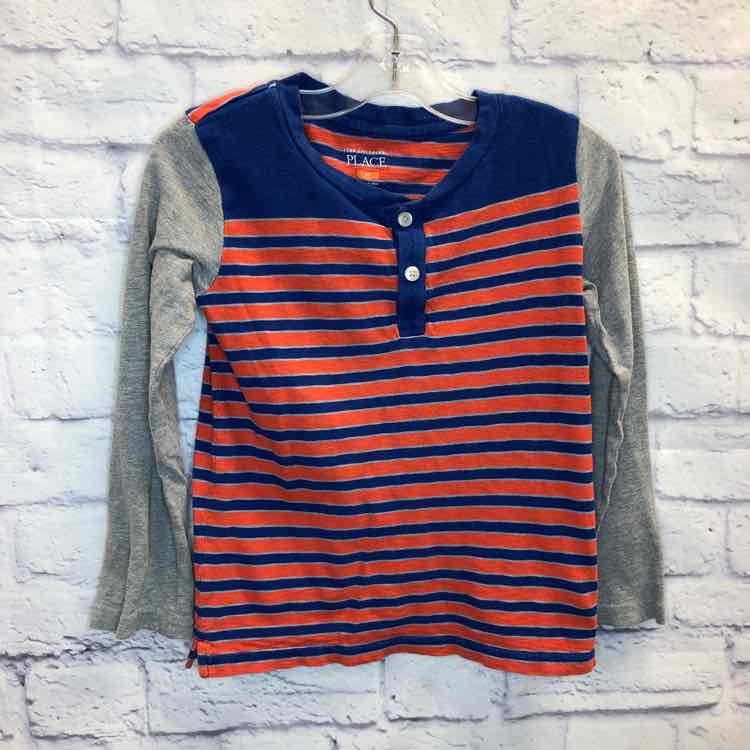 Childrens Place Stripe Size 5 Boys Long Sleeve Shirt