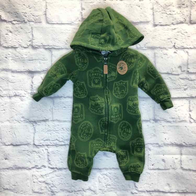 Carters Green Size Newborn Boys Romper