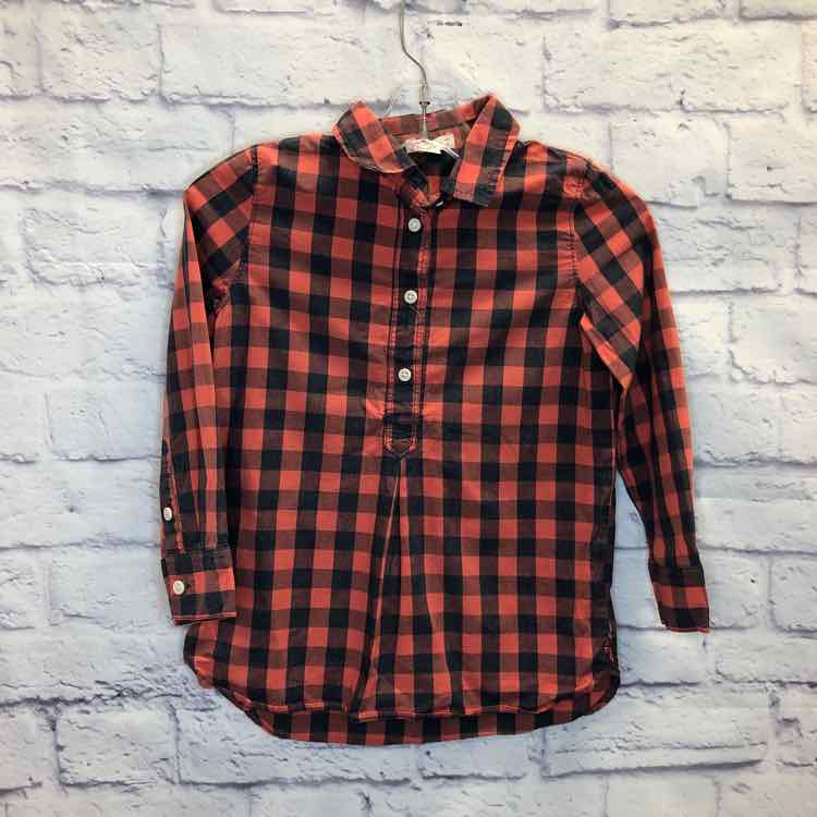 Crewcuts Orange Size 5 Girls Long Sleeve Shirt