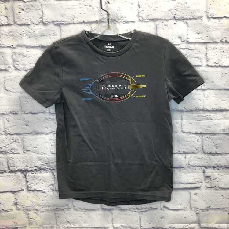 Under Armour Gray Size 10 Boys Short Sleeve Shirt