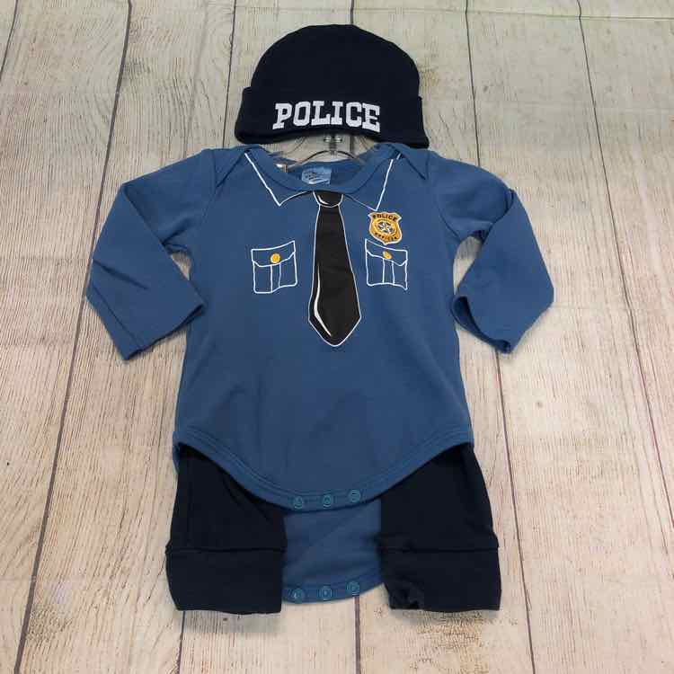 Cosland Size 3-6 Months 3 Piece Police Outfit