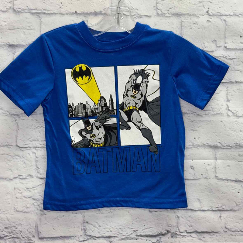 Batman Blue Size 4T Boys Short Sleeve Shirt