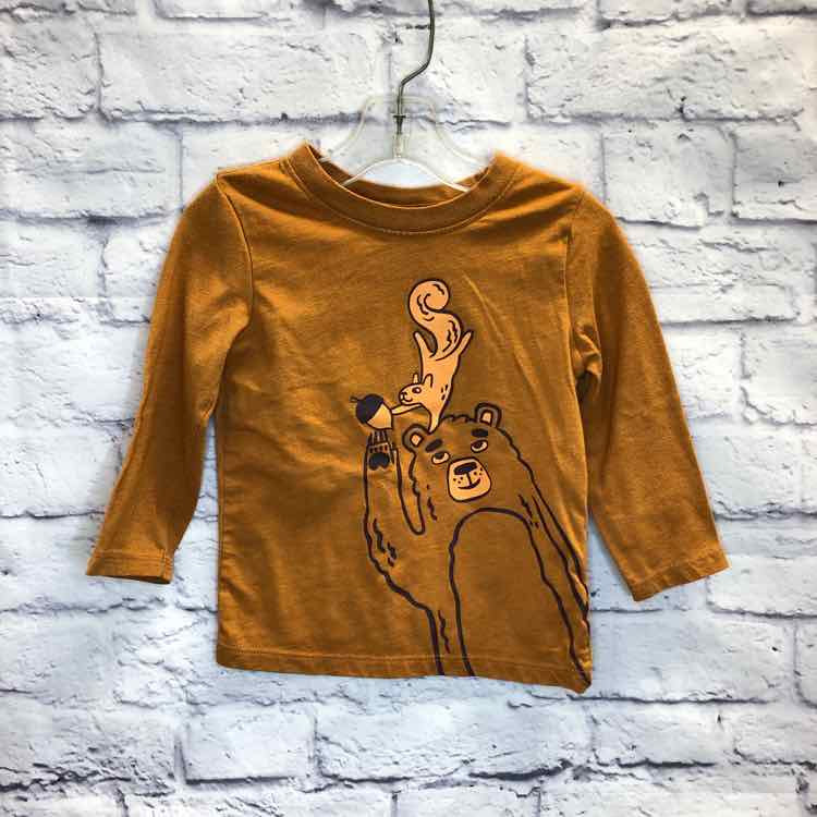 Cat & Jack Orange Size 2T Boys Long Sleeve Shirt