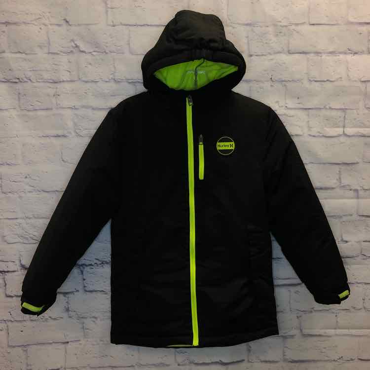 Hurley Black Size 10 Boys Coat/Jacket