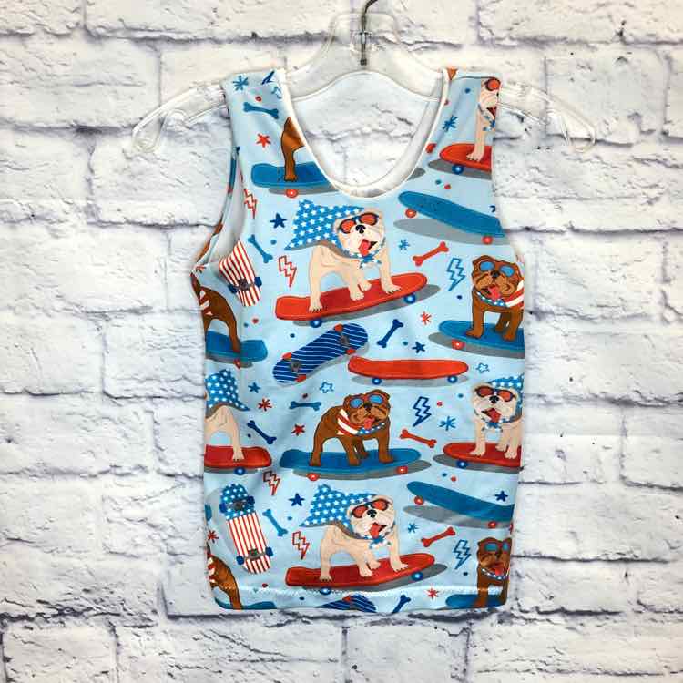 Ellie Lynne Co Blue Size 5 Girls Tank Top
