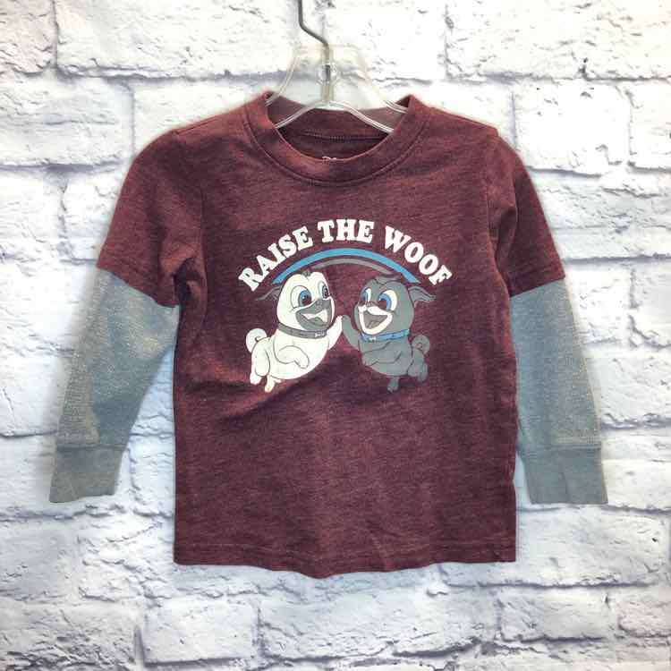 Disney Maroon Size 24 Months Boys Long Sleeve Shirt