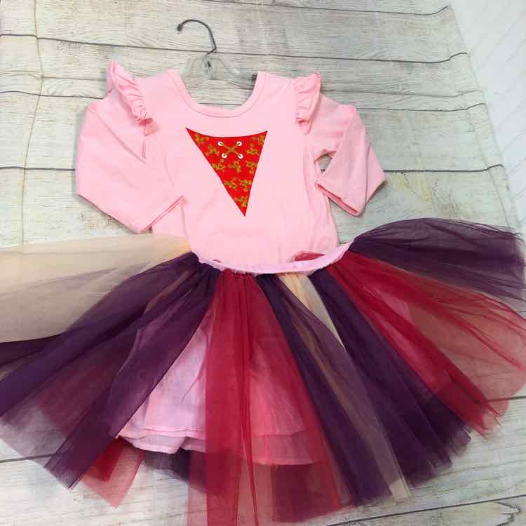 Hocus Pocus Inspired Bodysuit + Tutu Size 3T