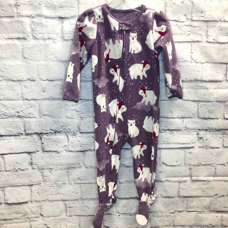 Just One You Purple Size 2T Fleece Girls Sleeper