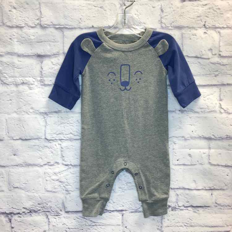 Cat & Jack Gray Size 0-3 Months Boys Romper