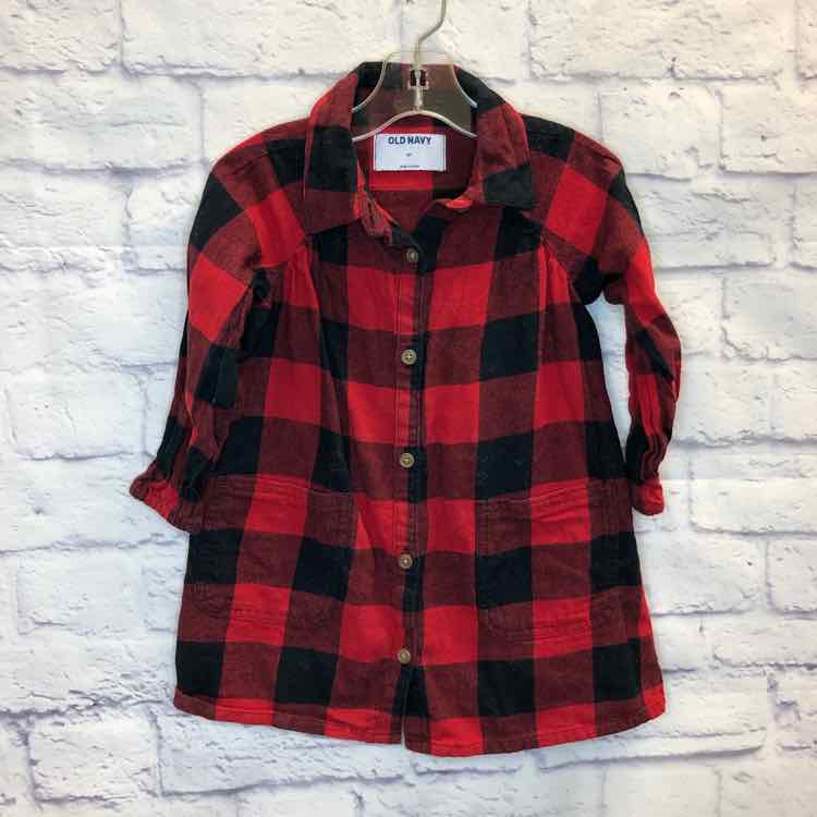 Old Navy Red & Black Size 2T Girls Dress