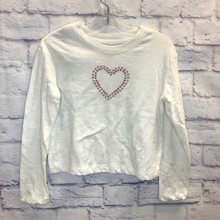 Cat & Jack White Size 6 Girls Long Sleeve Shirt