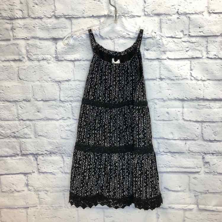 Old Navy Black & White Size 6 Girls Dress