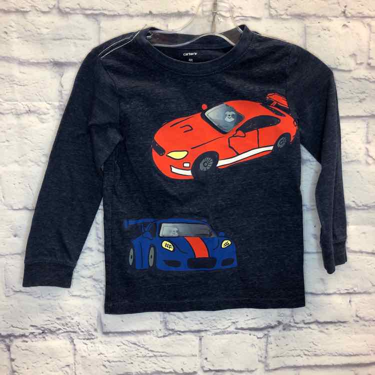 Carters Navy Size 4T Boys Long Sleeve Shirt