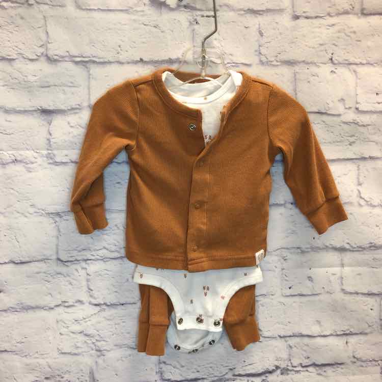 Carters Brown Size 6 Months Boys 3 Piece Outfit
