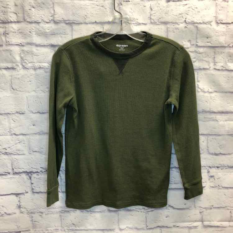 Old Navy Green Size 10 Boys Long Sleeve Shirt