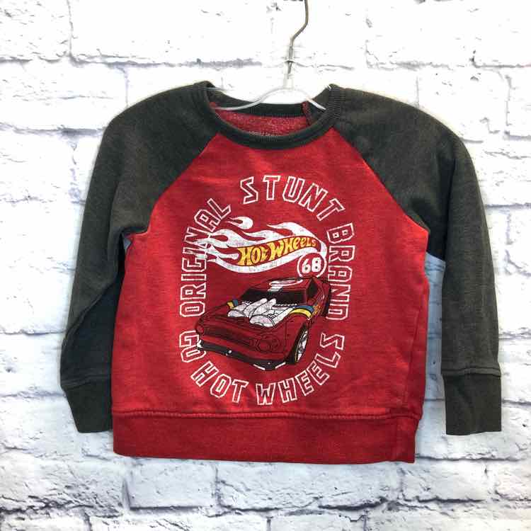Hot Wheels Red Size 4T Boys Sweatshirts/Hoodie