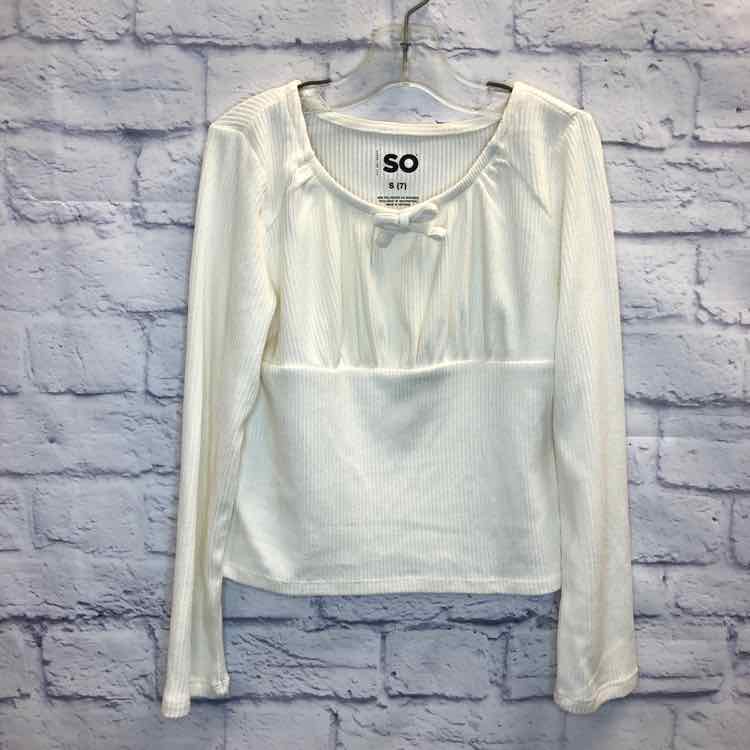 SO Cream Size 7 Girls Long Sleeve Shirt