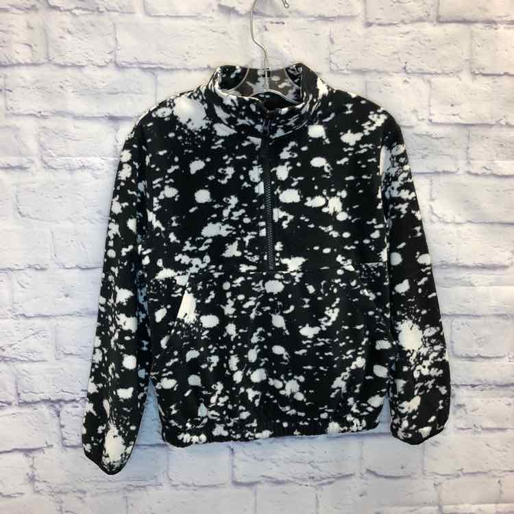 Athletic Works Black & White Size 7 Girls Sweatshirt/Hoodie