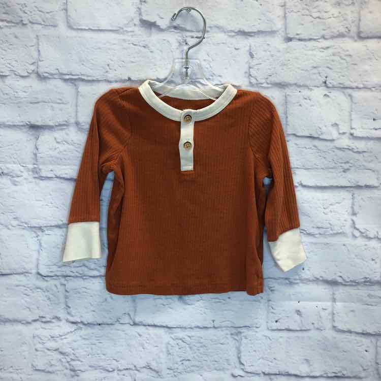 Cat & Jack Orange Size 6-9 Months Boys Long Sleeve Shirt