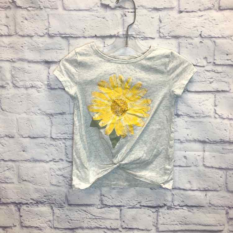 Carters Gray Size 5 Girls Short Sleeve Shirt