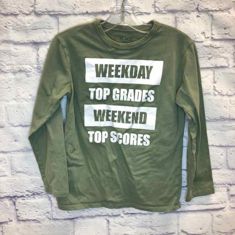 Childrens Place Green Size 7 Boys Long Sleeve Shirt