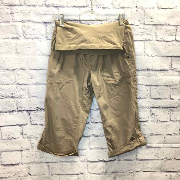 Motherhood Tan Size M Maternity Capri