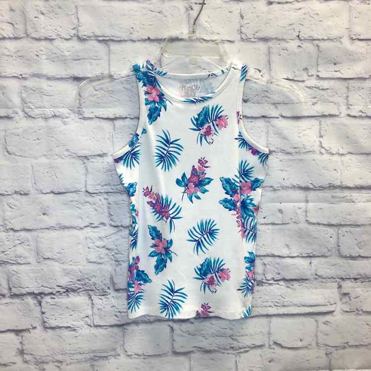 Childrens Place Floral Size 10 Girls Tank Top