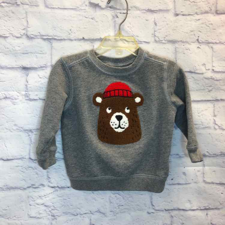 Carters Gray Size 18 Months Boys Sweatshirts/Hoodie