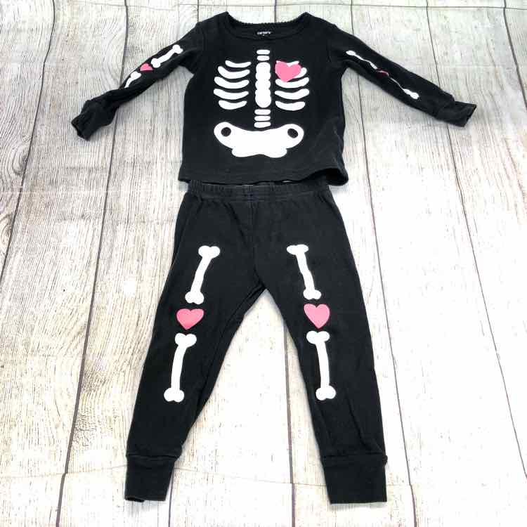 Carters Black & White Size 12 Months Girls Pajamas