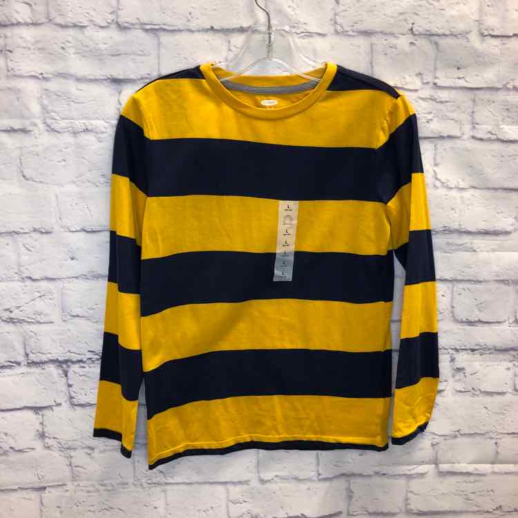 Old Navy Stripe Size 10 Boys Long Sleeve Shirt
