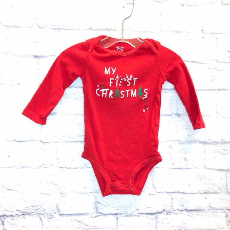 Just One You Red Size 9 Months Boys Bodysuit