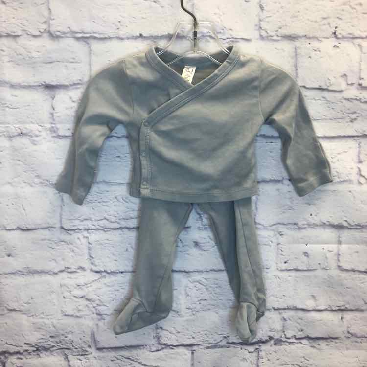 Colored Organics Gray Size 3-6 Months Boys 2 Piece Outfit