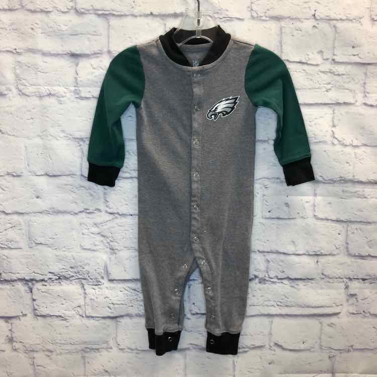 Eagles Green Size 9 Months Boys Romper
