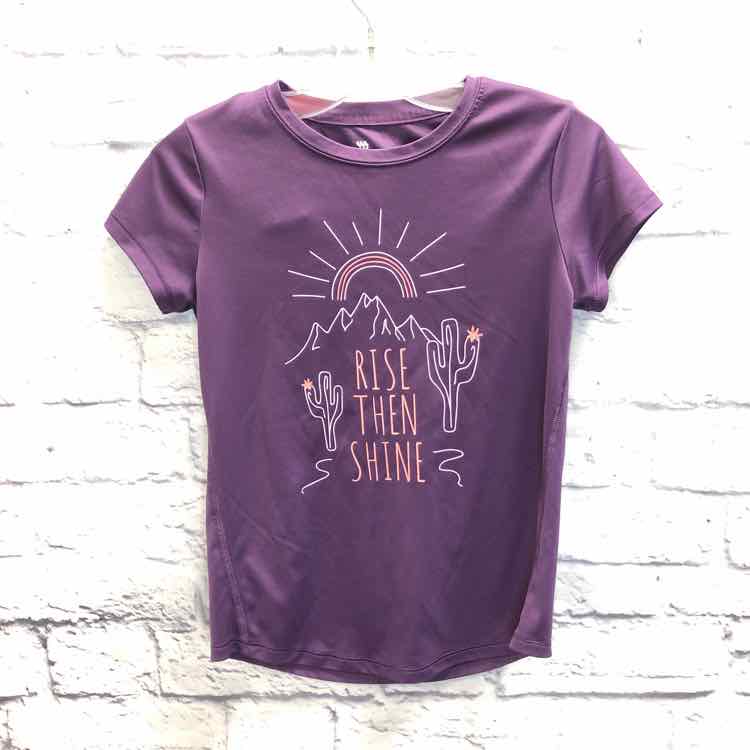 All In Motion Purple Size 7 Girls Short Sleeve Shirt