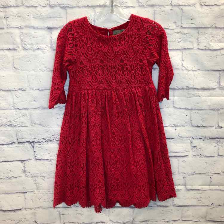 Creamie Red Size 8 Girls Dress