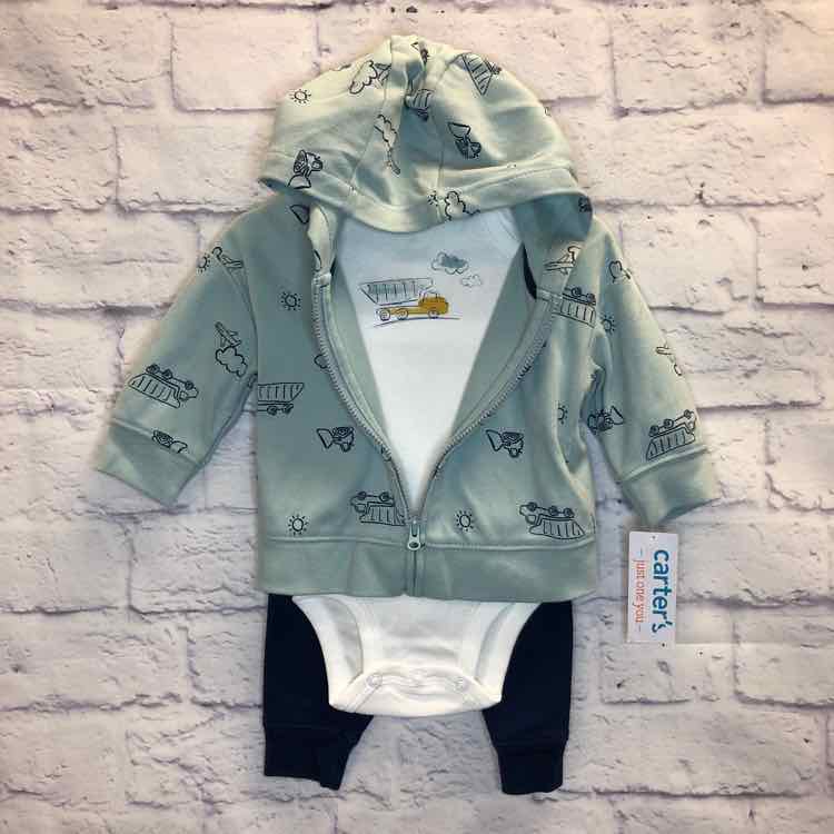 Just One You Green Size 3 Months Boys 3 Piece Outfit