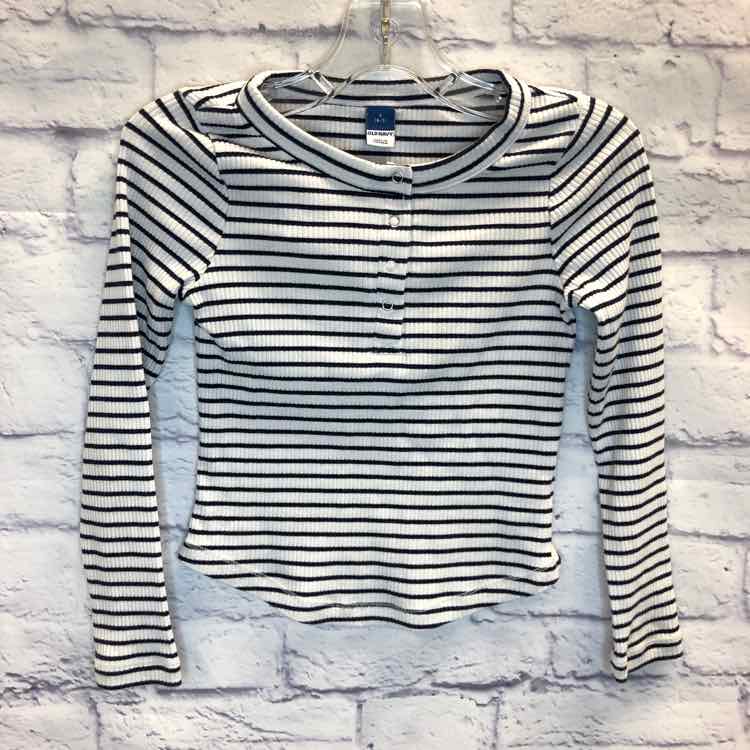 Old Navy Stripe Size 6 Girls Long Sleeve Shirt