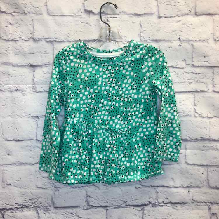 Cat & Jack Green Size 3T Girls Long Sleeve Shirt
