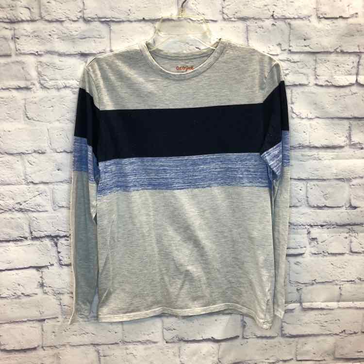 Cat & Jack Stripe Size 16 Boys Long Sleeve Shirt